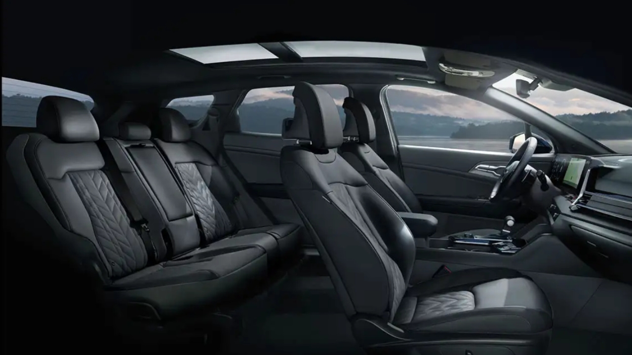 vue de l'habitacle d'une Kia Sportage 2025
