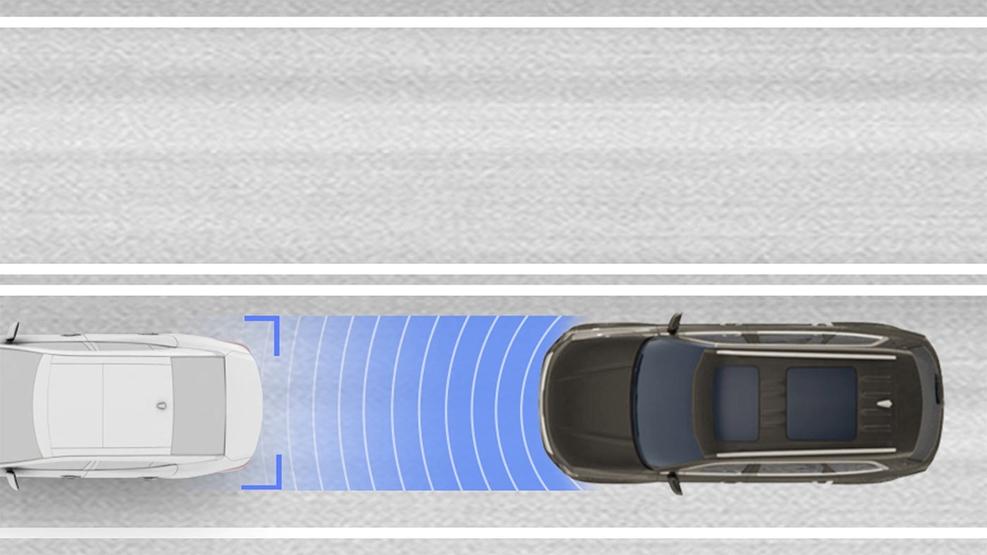 L’assistance d’évitement de collision frontale du Kia Telluride 2024.